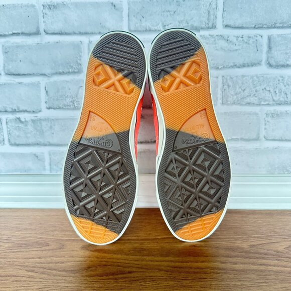 ❤️Converse Chuck 70 Plus Hi Top Platform Sz 8 Women Shoes Orange Sneaker A06432C - Picture 7 of 12
